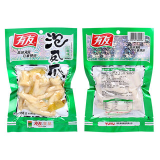 山椒凤爪鸡爪泡椒168g休闲追剧零食重庆特产辣味解馋小吃网红 1件装