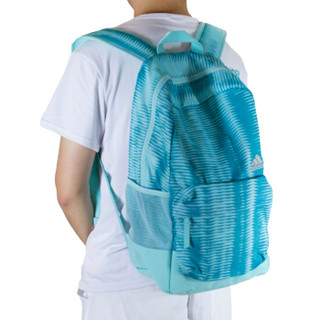 阿迪达斯（Adidas）休闲运动 潮流款双肩背包 CD9685 能量浅水蓝