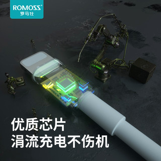 ROMOSS 罗马仕 iPhone6s苹果数据线 通用数据线 白色 1m