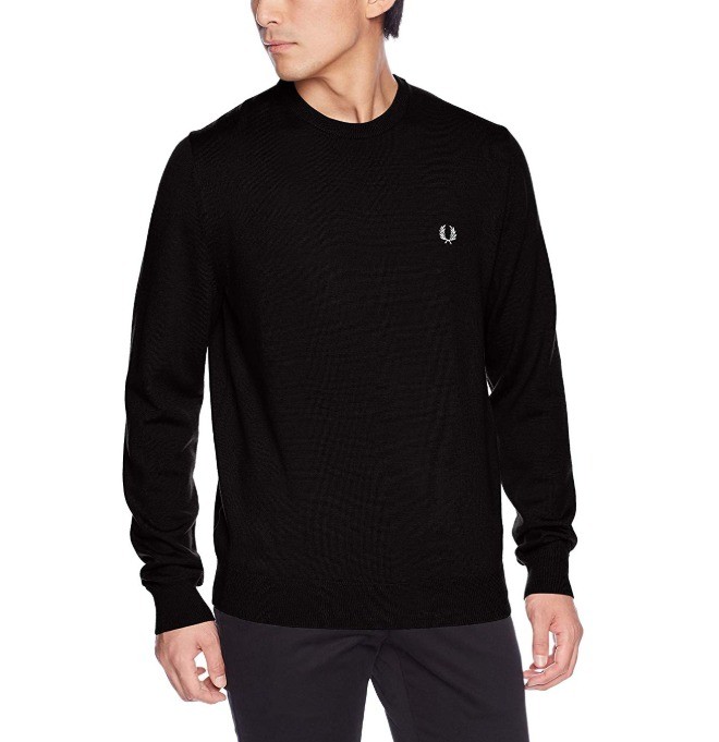 fredperry佛莱德派瑞男士圆领羊毛衫