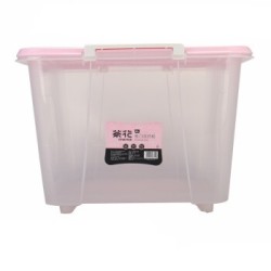 CHAHUA 茶花 692148903692 衣物储物箱 一个装 透明塑料 86L *4件