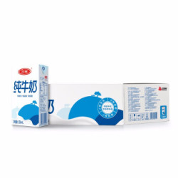 SANYUAN 三元 小方白纯牛奶 250ml*24盒 *2件