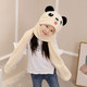 韩版熊耳朵儿童宝宝帽子围巾手套三件一体套装秋冬季保暖加厚围脖