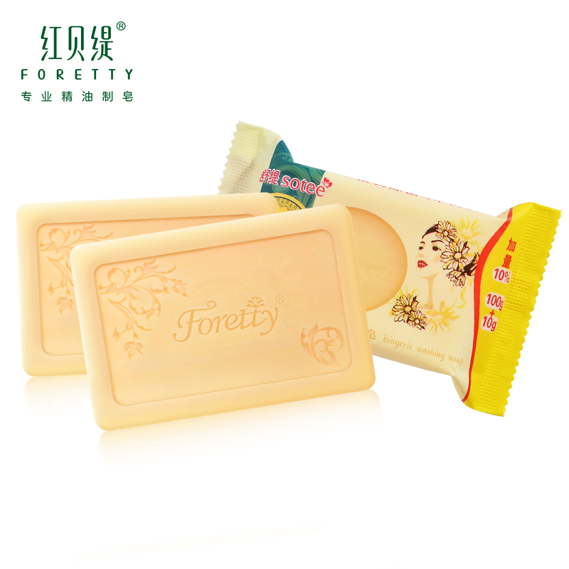 foretty 红贝缇 女士洗衣皂香皂肥皂 110g*6