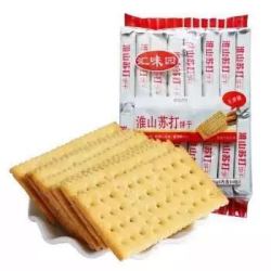 汇味园苏打饼干不添加蔗糖 淮山山药味425g/袋(16小包) *14件