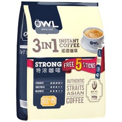 OWL 猫头鹰 三合一特浓速溶咖啡 500g *6件