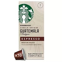 Starbucks 星巴克 危地马拉胶囊咖啡 兼容Nespresso咖啡机(浓度7) (12包,共120粒胶囊)