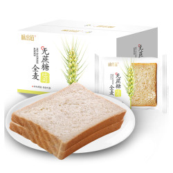 味出道 全麦面包 500g 无蔗糖 整箱 22片 *2件