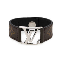 Louis Vuitton 女士LV logo黑花手链