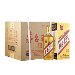 茅台 王子酒 (内含3个礼品袋) 金王子 53度 500ml*6瓶 整箱装 酱香型