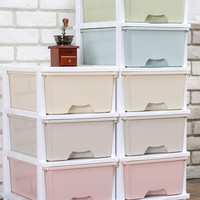 沃之沃 抽屉式塑料收纳柜 3层