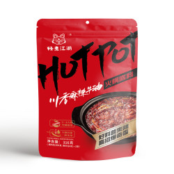 轻煮江湖牛油火锅底料麻辣正宗重庆四川特产麻辣秘制调料316g*3袋