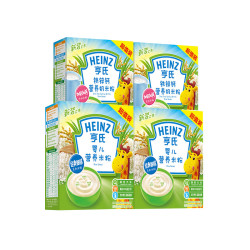 HEINZ 亨氏 婴儿原味+铁锌钙基础营养米粉 400g*4盒装