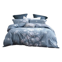 MERCURY 水星家纺 花西雅 全棉印花四件套 1.8m床