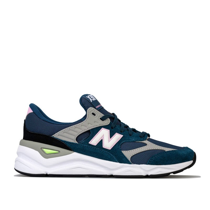 new balance MSX90系列系带厚底男士休闲鞋运动鞋 Navy-White UK7.5