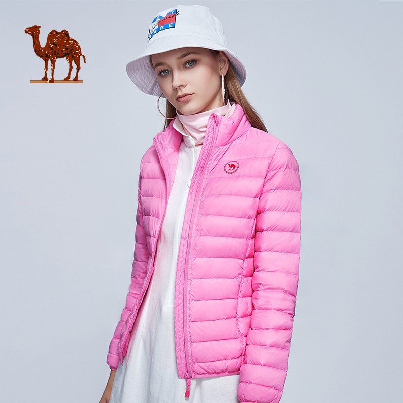 camel 骆驼 p6w1u7706 女款白鸭绒羽绒服