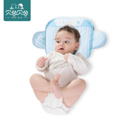 贝谷贝谷 婴儿枕头定型防偏头0-1岁新生婴儿纠正偏头枕四季通用宝宝睡枕 新生儿舒芯薄枕（蓝色）