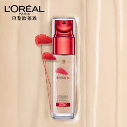欧莱雅(LOREAL)复颜提拉紧肤积雪草精华粉底液 100 30ml 双十一限定礼盒