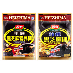 智力核桃/手磨黑芝麻糊700g袋装南方现磨营养冲调谷物早餐小袋装