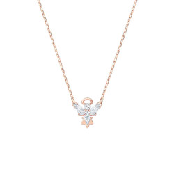 SWAROVSKI 施华洛世奇 玫瑰金色梦幻守护天使项链 5498966