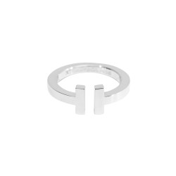TIFFANY & CO. 蒂芙尼 Tiffany T系列 女士戒指 银色