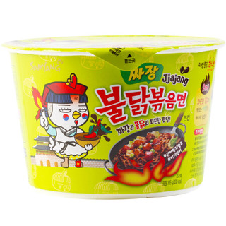 韩国进口 三养方便面拉面 火鸡面 炸酱拌超辣碗面 干拌面 105g *2件