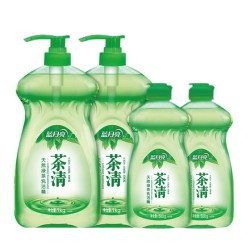 蓝月亮 茶清洗洁精(1kg*2+500g*2瓶) *2件