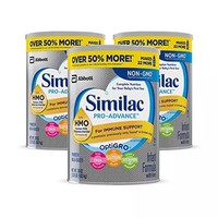 Similac 雅培 Pro-Advance Non-GMO 婴儿含铁奶粉 含2'-FL HMO， 3罐装(每罐36盎司(1.02kg)，1个月供应量