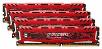 BALLISTIX 铂胜 Sport LT 3200MHz DDR4 台式机内存条 64GB(16GBx4)