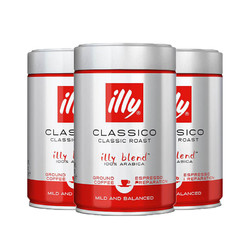 illy 意利 意大利中度烘焙浓缩咖啡粉 阿拉比卡 250克 *2件