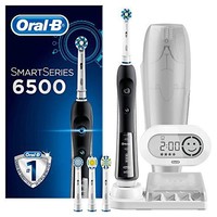 Oral-B 欧乐B 博朗 智能系列6500 \ Pro 7000 多动向可充电电动牙刷，4刷头，1塑料旅行盒，2针英国插头