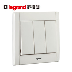 TCL-legrand 罗格朗 美涵白色三开双控开关 86型