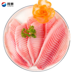 翔泰 冷冻鲷鱼柳/鱼片罗非鱼排1kg/袋(7-9片)ASC认证 火锅烧烤食材 海鲜水产 *3件