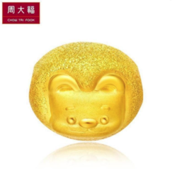 CHOW TAI FOOK 周大福 R19200 可爱狮子 足金转运珠吊坠 1.1g