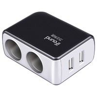 移动端、移动专享： ifound 方正科技 2孔USB车载点烟器 扩充器 24V FZ-24 1/盒