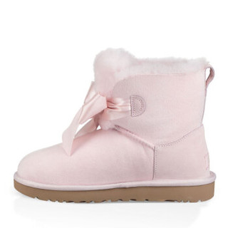 UGG 冬季女士雪地靴经典新奇系列蝴蝶结迷你短靴 1098360 SLPN | 海贝粉 40