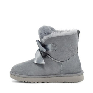 UGG 冬季女士雪地靴经典新奇系列蝴蝶结迷你短靴 1098360 GYS | 蓝灰色 40