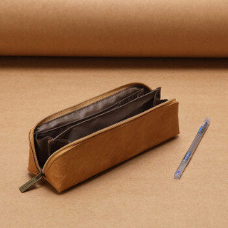 京东PLUS会员：KOKUYO 国誉 PC102 ASSORT 杜邦纸笔袋 茶色 送中性笔 *2件 +凑单品