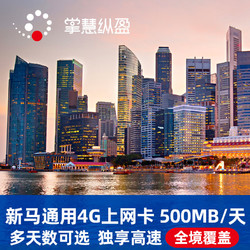 亿点 新加坡/马来西亚2国通用 3-30天电话卡 4G高速流量
