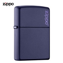 美国进口 之宝（zippo） 防风煤油打火机不含油  239ZL 蓝哑漆商标 品牌直供原装正版 +凑单品