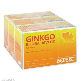 Ginkgo biloba hevert 金纳多 银杏提取营养片 300片