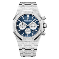 Audemars Piguet 爱彼 皇家橡树系列 26331BC.GG.1224BC.02 男士自动机械表 (41mm、白金、蓝色、圆形)