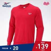 Reebok锐步官方 Classic Sweater 男女秋冬复古休闲卫衣 16205