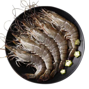 浓鲜时光 泰国活冻黑虎虾 20-25只 500g