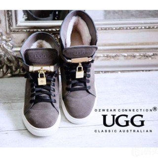 OZWEAR UGG 防水羊毛加绒内增高休闲高帮鞋 情侣款