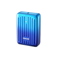 ZENDURE 征拓 SuperMini 移动电源 蓝黑 10000mAh Type-C 20W双向快充 苹果PD套装