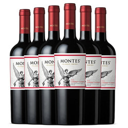 智利进口红酒 蒙特斯经典赤霞珠红葡萄酒 750ml 6支整箱装