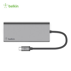 belkin 贝尔金 Belkin iPad Pro 6口转换器MacBook扩展坞 银色