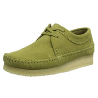 Clarks 其乐 ORIGINALS系列系带厚底男士休闲鞋休闲皮鞋 Green Khaki Suede Khaki Suede UK 6 