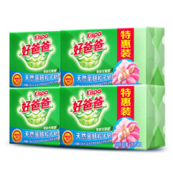 好爸爸Kispa 天然亲肤粒子皂洗衣皂210g*2块*4组